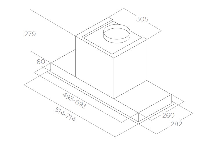 HIDDEN Elica Built-In Hood