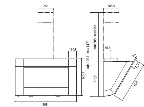 RANGER Kitchen Line Vertical Hood