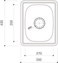 CS270 Stainless Steel Korean Inset Sink