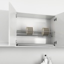 900 mm Snake Multi Purpose Dish-Rack White Brackets