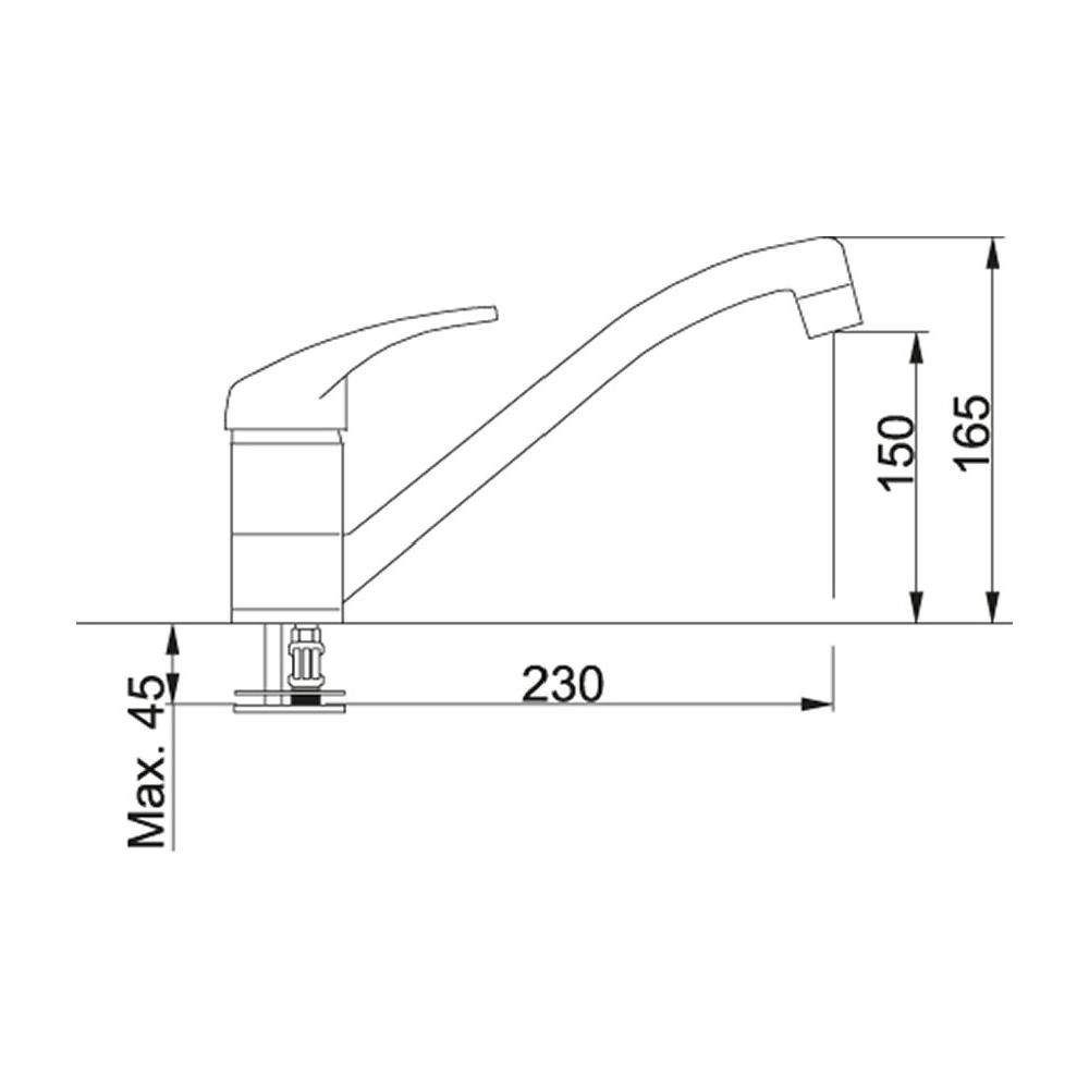 Turchese Eco Cromato Franke Kitchen Faucet