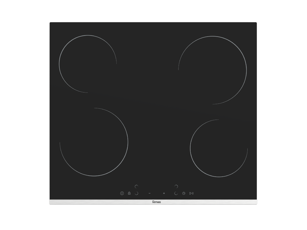 60 cm Built-In Hob, Vitroceramic Ceramic, 4 Burners, Touch control