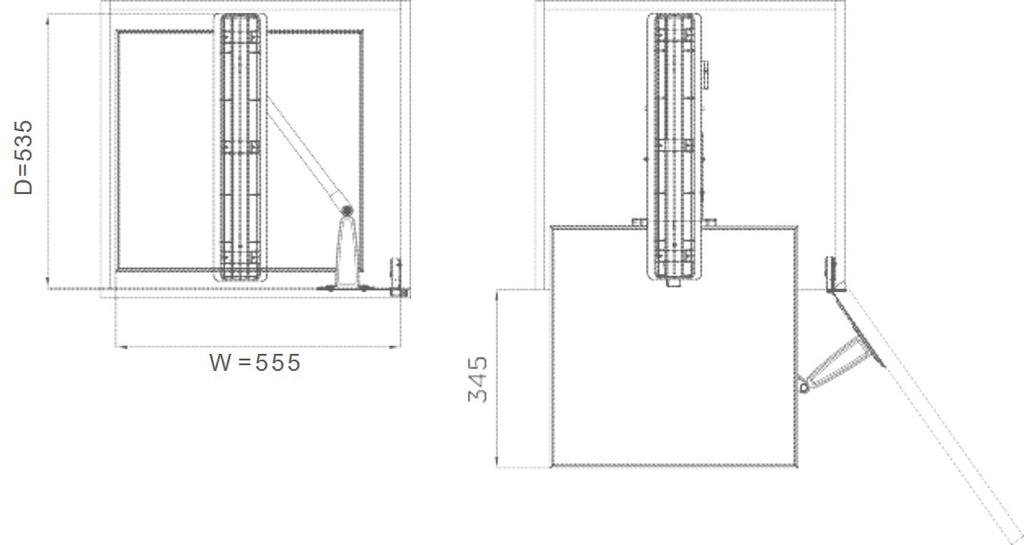Space Swivel Pull-out - Shearer Style