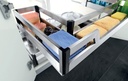 SS basket for under sink cabinet - Pandora soft-close