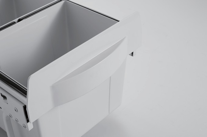 Under Sink Waste Bin - with 2 Barrel, 2x15 Liter