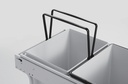 Under Sink Waste Bin - with 2 Barrel, 2x15 Liter