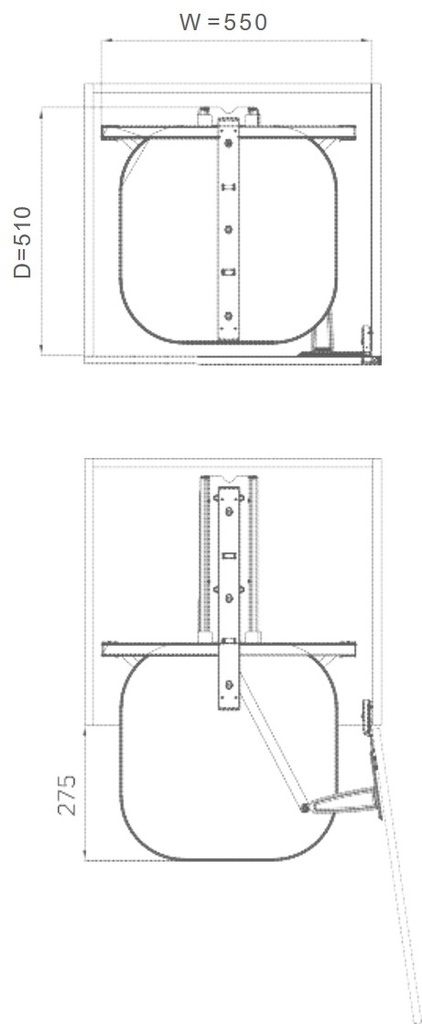 Toubillon Pantry - 360° Rotatable Trays