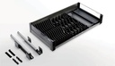 Aluminum & Glass Pull Out Multi Purpose Basket  Dish Drawer - Shearer 3.0