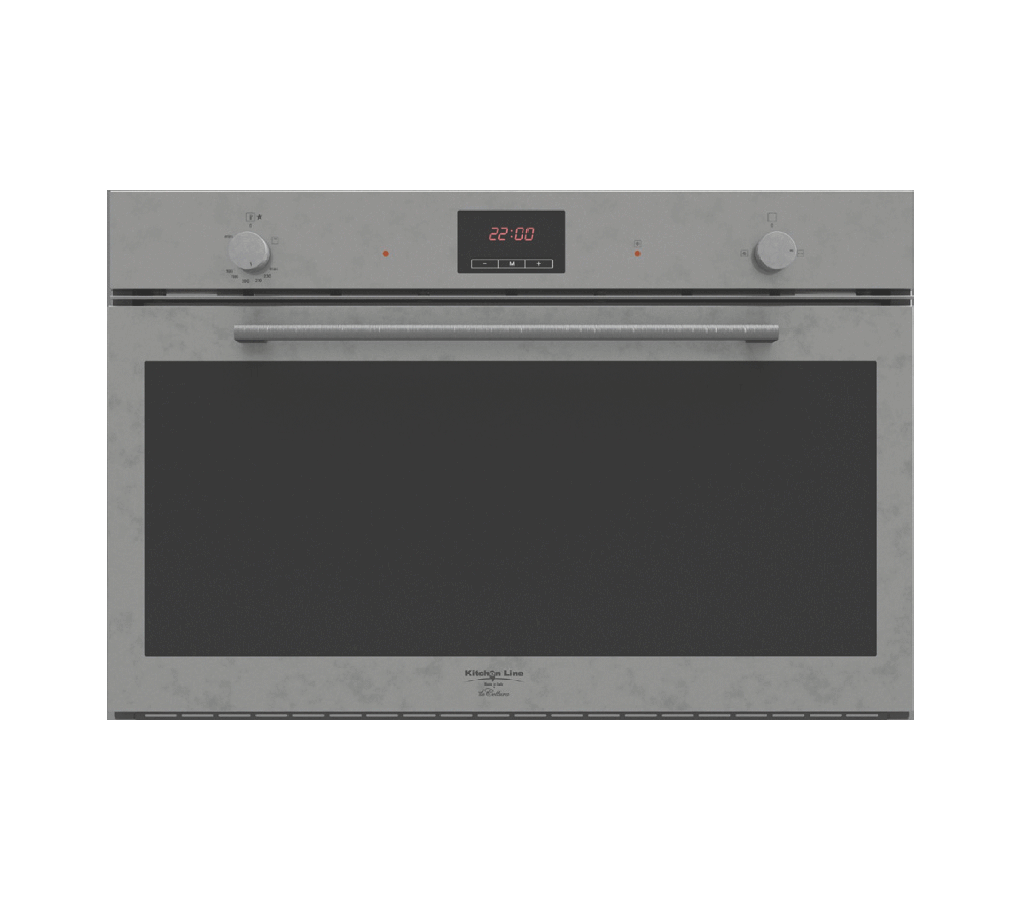 Gas Oven 90 cm with Gas Grill, 4 Cooking Functions, Full Frame (Double Fan)