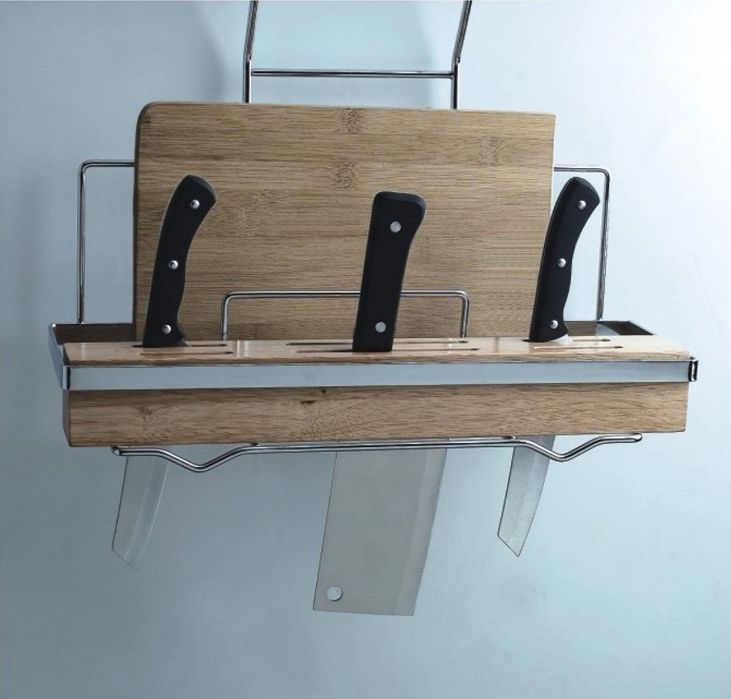 Board with knife holder