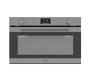 Electric Oven 90 cm, 9 Cooking Functions, Inox-Black (Double Fan)